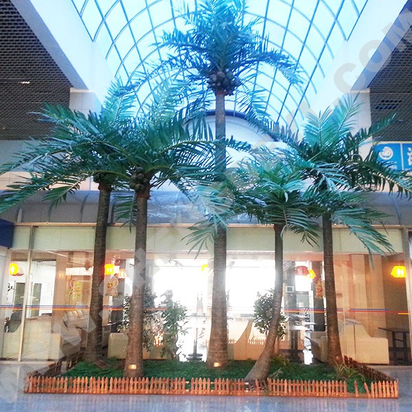 仿真椰子树潍坊机场工程案例